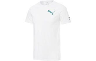 Camiseta gráfica informal “Blanco, negro y azul”