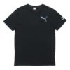 Camiseta gráfica informal “Negro, blanco y azul”