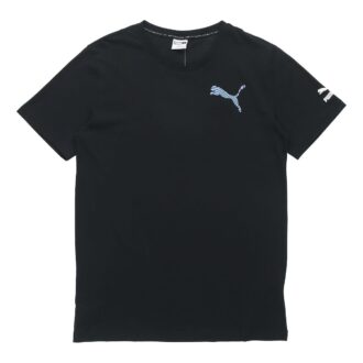 Camiseta gráfica informal “Negro, blanco y azul”