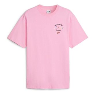 Camiseta gráfica “La juventud es el futuro” en rosa