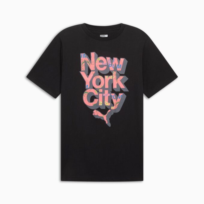 Camiseta gráfica para hombre con la bandera de Nueva York