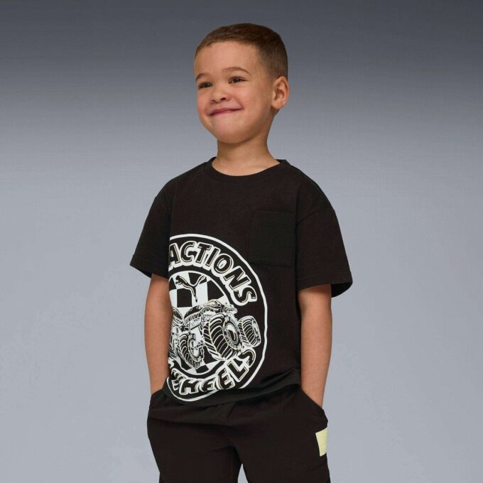 Camiseta gráfica para niños pequeños PUMA x HOT WHEELS™ MONSTER TRUCKS