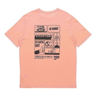 Camiseta gráfica Peach Downtown “Rosa y negra”