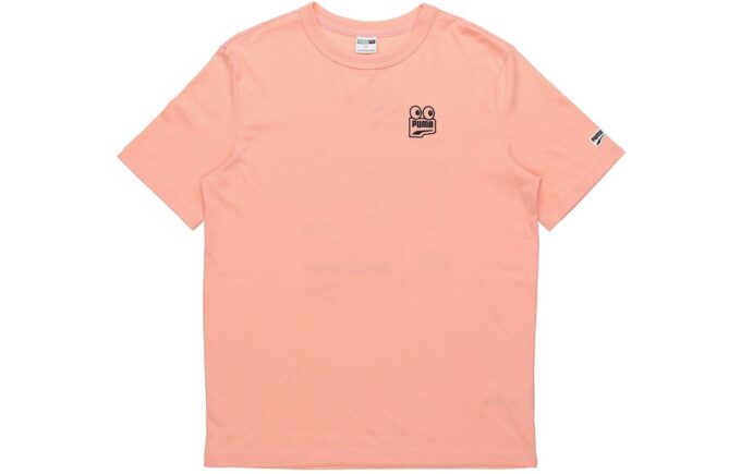 Camiseta gráfica Peach Downtown “Rosa y negra”