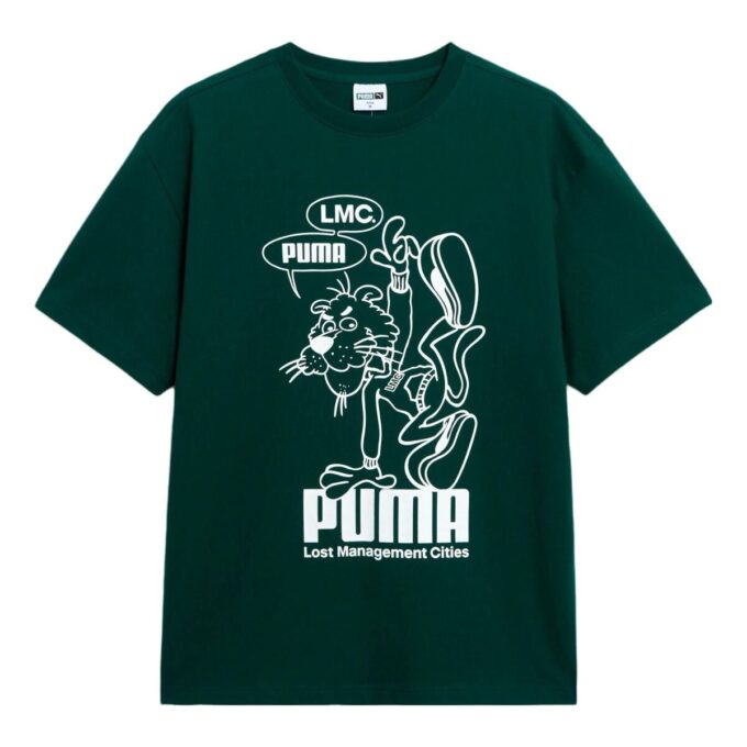 Camiseta gráfica PUMA x LMC “Verde universitario”