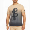 Camiseta gráfica PUMA x PRONOUNCE con efecto tie-dye degradado cruzado, deportiva, de manga corta, color caqui