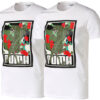 Camiseta gráfica Sakura Pack “Blanco, Negro y Rojo”