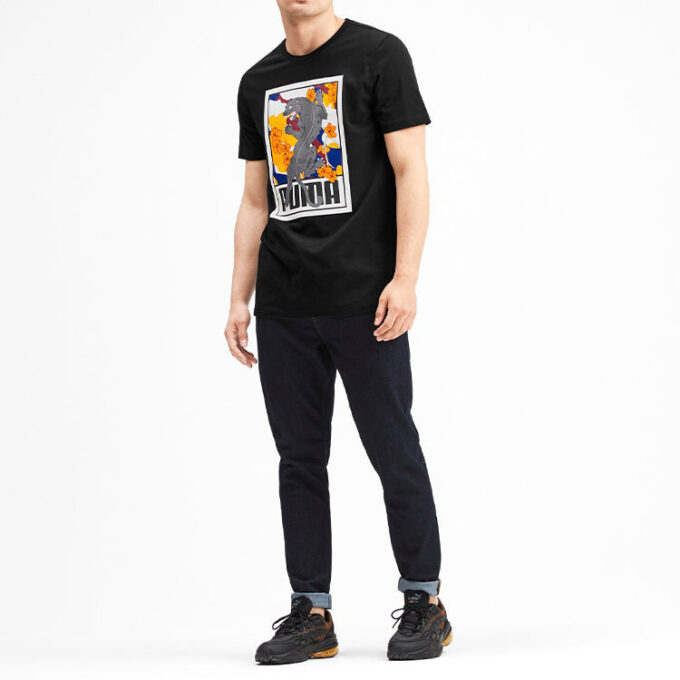 Camiseta gráfica Sakura Pack “Negro, blanco y amarillo”