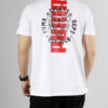 Camiseta gráfica vintage de gato “blanca”