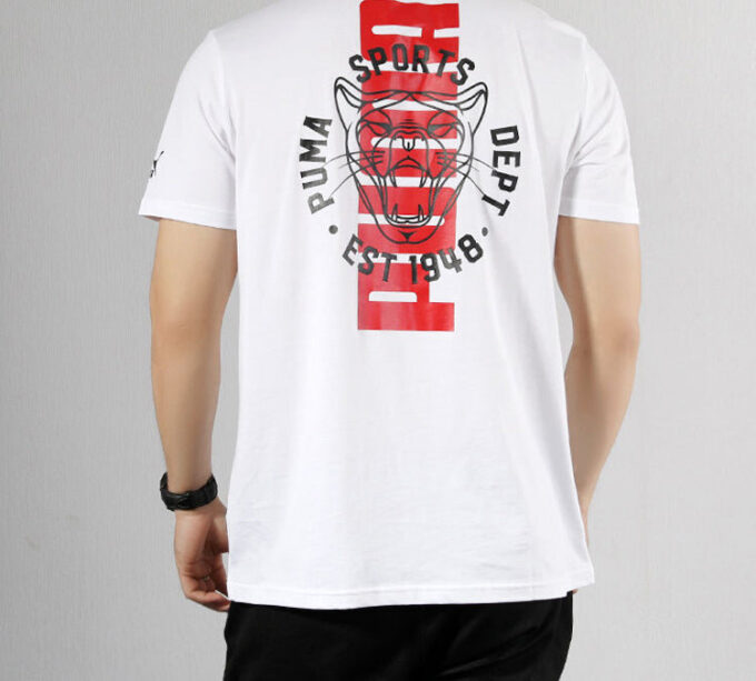 Camiseta gráfica vintage de gato “blanca”