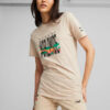 Camiseta gráfica Worldwide “Beige Negro”