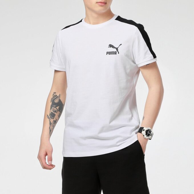 Camiseta icónica T7 “Blanca y negra”