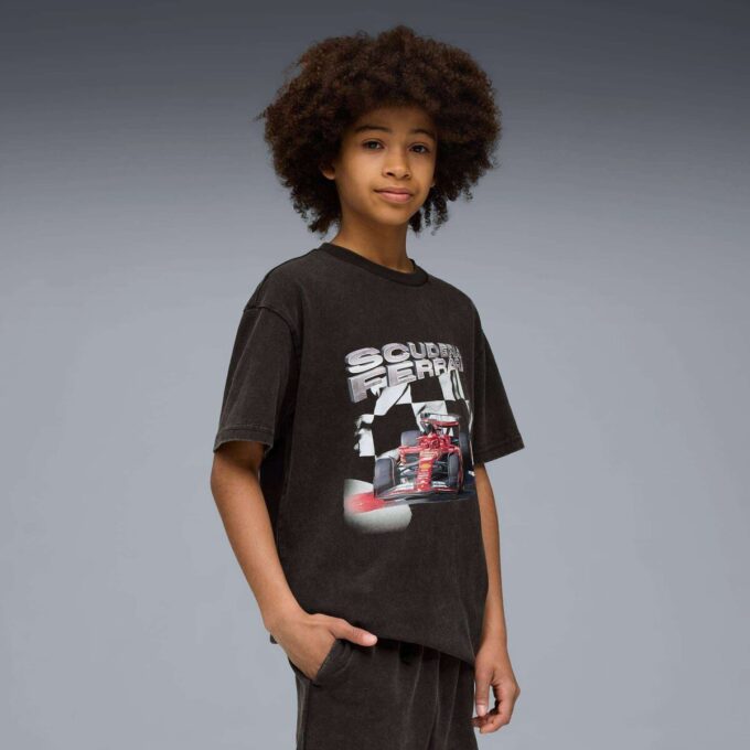 Camiseta infantil grande de la Scuderia Ferrari Camiseta infantil grande de la Scuderia Ferrari