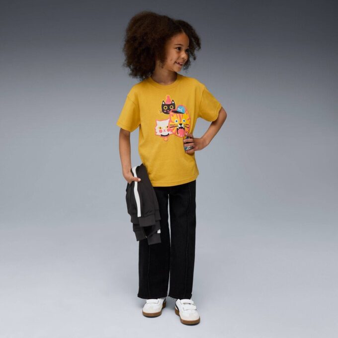 Camiseta infantil Moody Cat Camiseta infantil Moody Cat