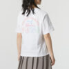 Camiseta informal con estampado “Mujeres” en blanco y rosa