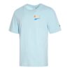 Camiseta informal estampada “Azul, amarillo y rosa”