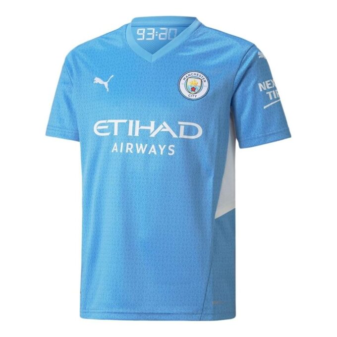 Camiseta juvenil local del City 21/22 “Azul y blanco”