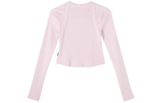 Camiseta lisa de manga larga rosa (mujeres)