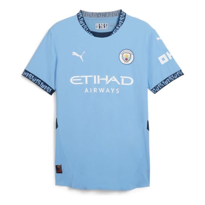Camiseta local auténtica del Manchester City 24/25 “Azul en caja”