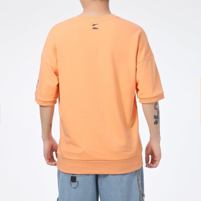 Camiseta Logo Essentials “Naranja y Blanco”