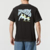 Camiseta negra con bolsillo y logo