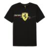 Camiseta negra con el escudo grande de la Scuderia Ferrari Race