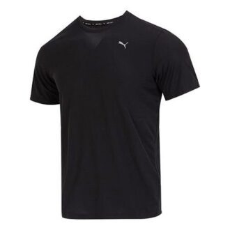 Camiseta negra con el logotipo de entrenamiento