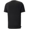 Camiseta negra con estampado de gato derretido
