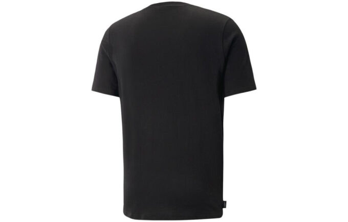 Camiseta negra con estampado de gato derretido