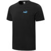 Camiseta negra con logo grande en la espalda