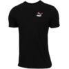 Camiseta negra con logotipo gráfico