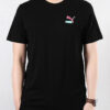 Camiseta negra con logotipo gráfico