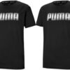Camiseta negra con logotipo reciclado de alto rendimiento