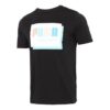 Camiseta negra de corte regular con estampado gráfico