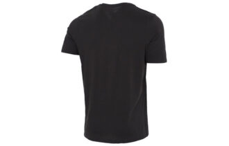 Camiseta negra de corte regular con estampado gráfico