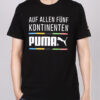 Camiseta negra de manga corta y cuello redondo con alfabeto
