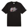 Camiseta negra del equipo para la fanbase para hombre