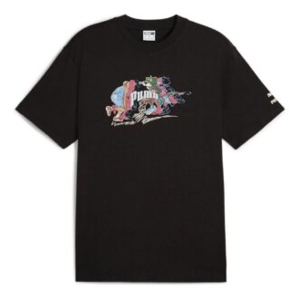 Camiseta negra del equipo para la fanbase para hombre