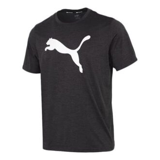 Camiseta negra jaspeada de Train Favorite