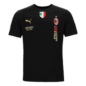 Camiseta oficial del AC Milan, campeón de Italia, “Negra”