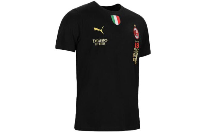 Camiseta oficial del AC Milan, campeón de Italia, “Negra”