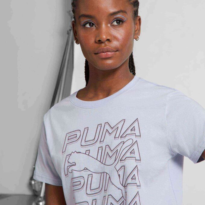 Camiseta para mujer con gráficos repetidos Camiseta para mujer con gráficos repetidos
