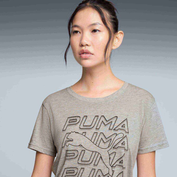 Camiseta para mujer con gráficos repetidos Camiseta para mujer con gráficos repetidos