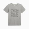 Camiseta para mujer con gráficos repetidos Camiseta para mujer con gráficos repetidos