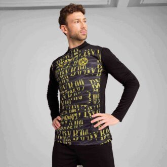 Camiseta prepartido con cremallera de un cuarto del Borussia Dortmund para hombre