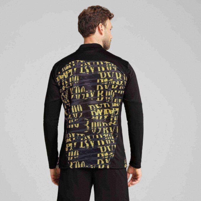 Camiseta prepartido con cremallera de un cuarto del Borussia Dortmund para hombre