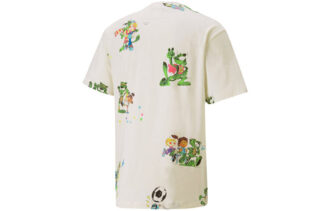Camiseta PUMA x KS AOP de manga corta en blanco cremoso