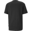 Camiseta Rebel de manga corta y cuello redondo para hombre, color negro