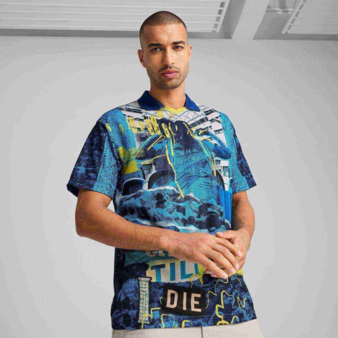Camiseta retro ftblNRGY+ del Manchester City para hombre Camiseta retro ftblNRGY+ del Manchester City para hombre