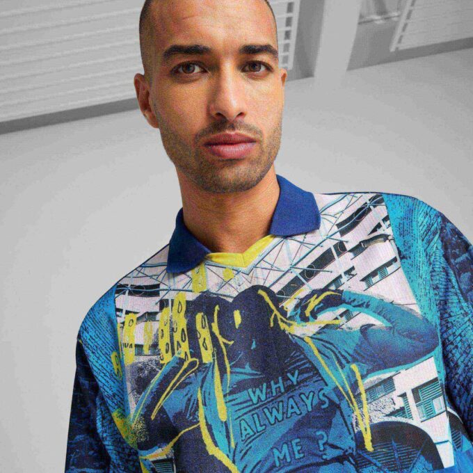 Camiseta retro ftblNRGY+ del Manchester City para hombre Camiseta retro ftblNRGY+ del Manchester City para hombre